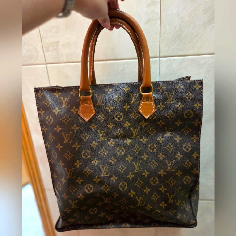 Louis Vuitton Monogram French Company Sac Plat Tote Bag | Vintage